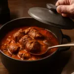 Segreto della cottura lenta nello stufato toscano: mantiene la carne succosa e mai asciutta