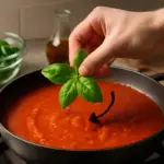 Qual è il momento giusto per aggiungere il basilico nelle salse tradizionali? Mantieni aroma e colore vivaci