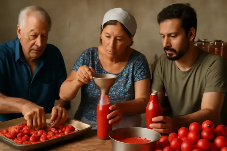 Come venivano prodotte le conserve di pomodoro in casa? Scopri la tradizione delle famiglie italiane
