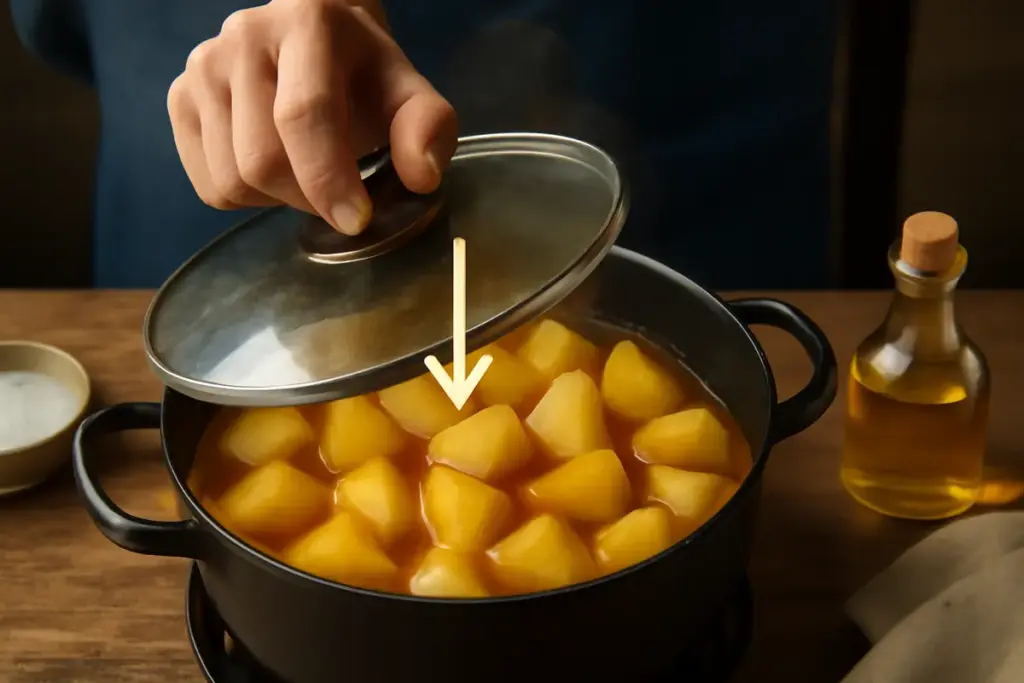 Cottura delle patate in umido: il dettaglio che garantisce sempre morbidezza senza sfaldare