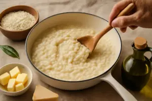 Come mantecare il risotto con ingredienti tradizionali? Ottieni cremosità naturale senza panna