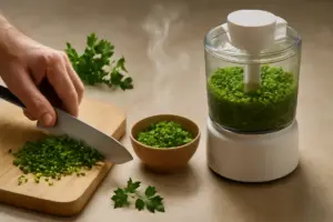 È meglio tritare a mano o con il mixer le erbe aromatiche per soffritto? L’influenza sulla fragranza finale