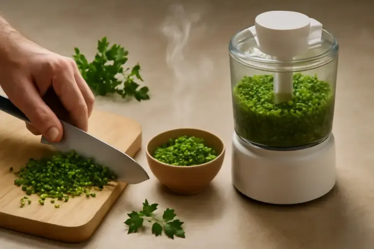 È meglio tritare a mano o con il mixer le erbe aromatiche per soffritto? L’influenza sulla fragranza finale