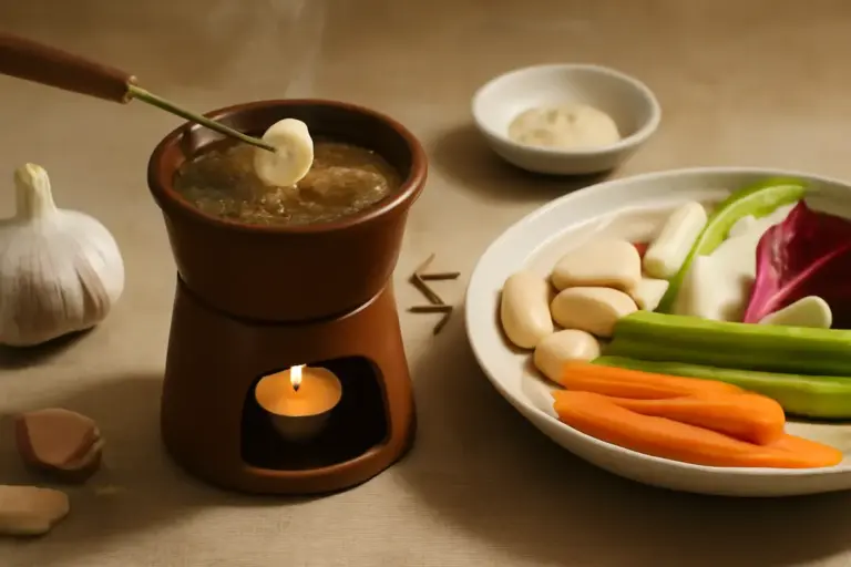 Qual è la dose ideale di aglio nella bagna cauda piemontese? Evita di coprire i gusti delicati